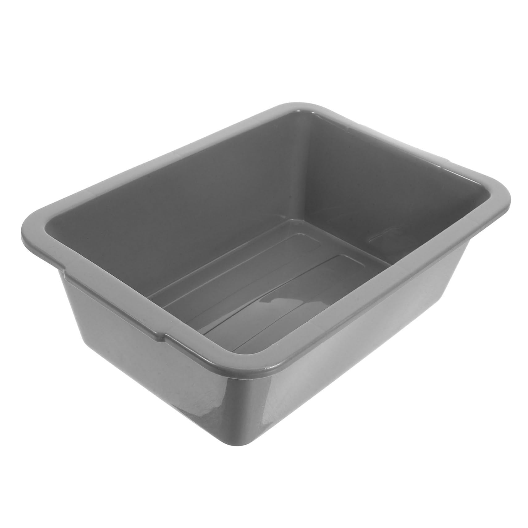 OFFSCH Restaurant Storage Basket Dish Tubs Commercial Tote Tub for Home Commercial Bus Tub Bus Tub for Restaurant Reusable Washing Basin Tub Food Serving Bus Tub Plastic Dark Grey