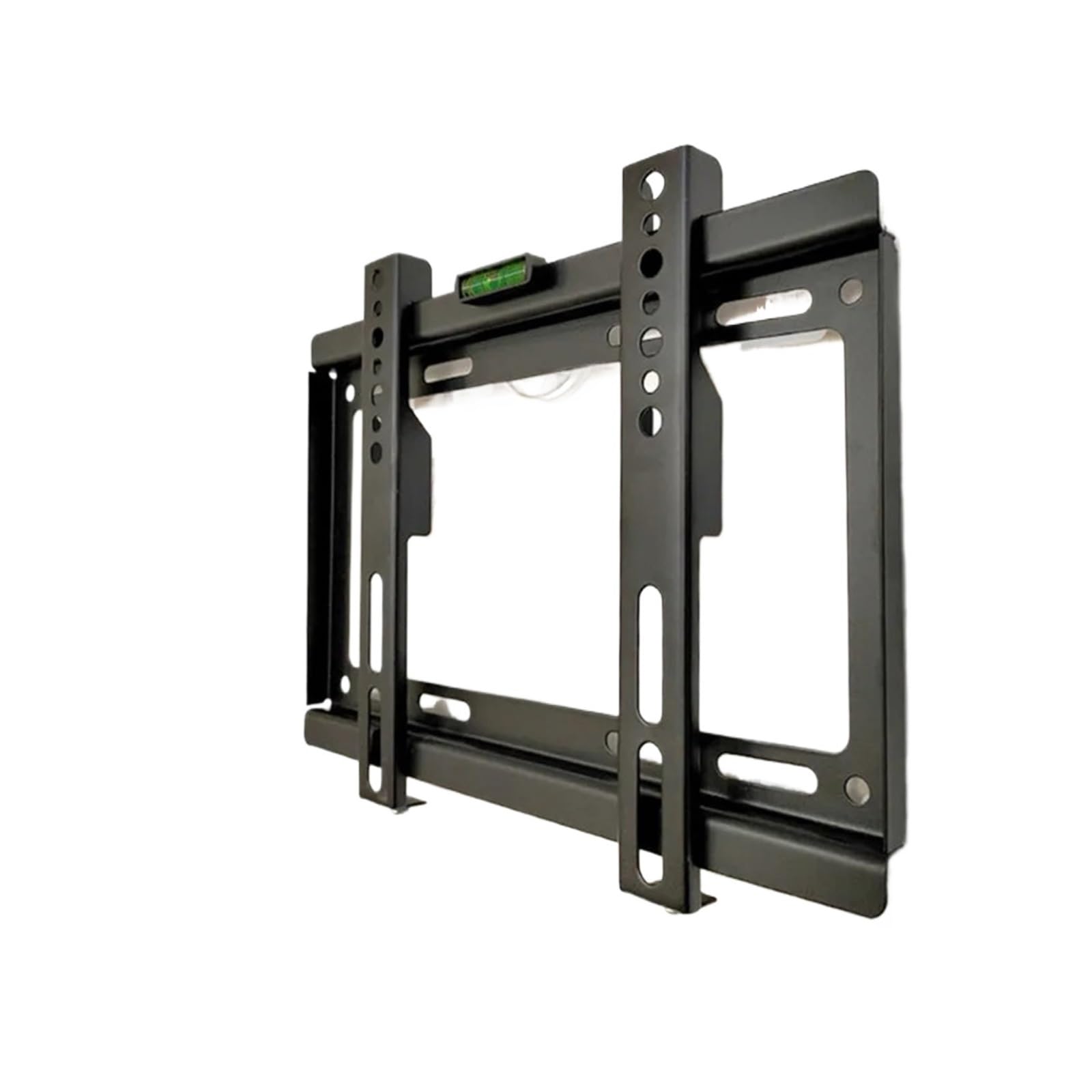 SCHIK Staffa di montaggio a parete per TV a basso profilo fisso per TV e monitor a schermo piatto da 14-42 pollici, supporto universale per monitor TV Max VESA 200 x 200 mm