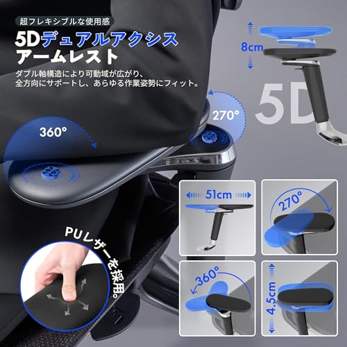FLEXISPOT FLEXISPOT オフィスチェア C7 Morpher の商品画像 6