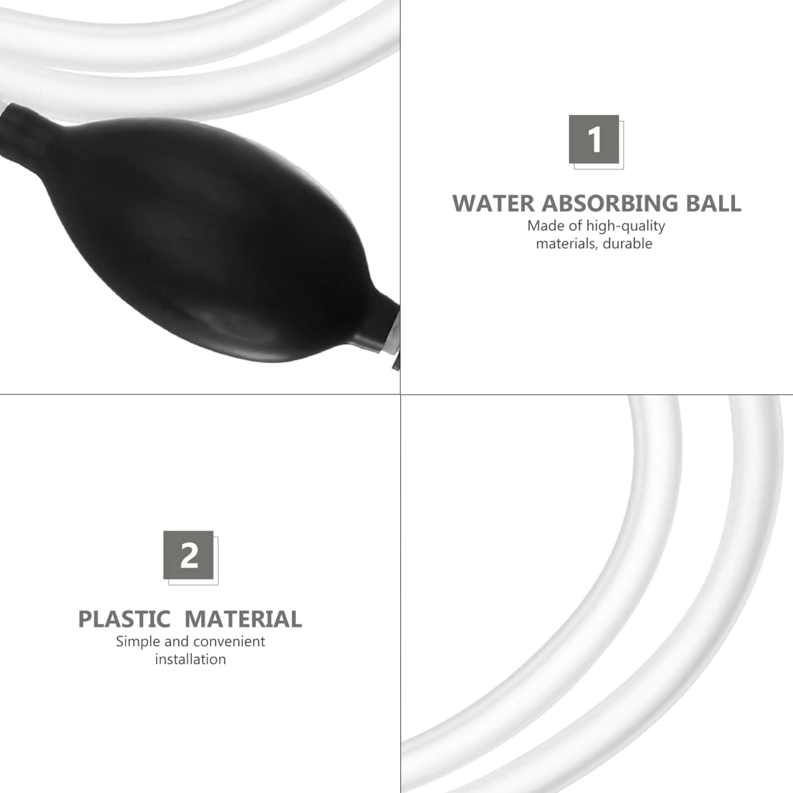 Mipcase Mini Water Changer Tool for Fish Tank Aquarium Siphon for Easy Water Change