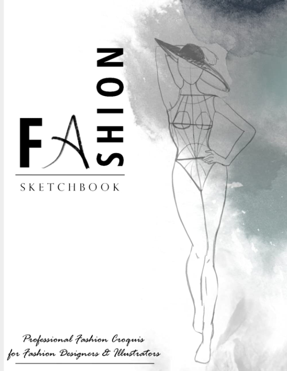 Fashion Sketchbook Female Figure Template: 8.5x11 Professional Fashion Croquis for Fashion Designers and Illustrators