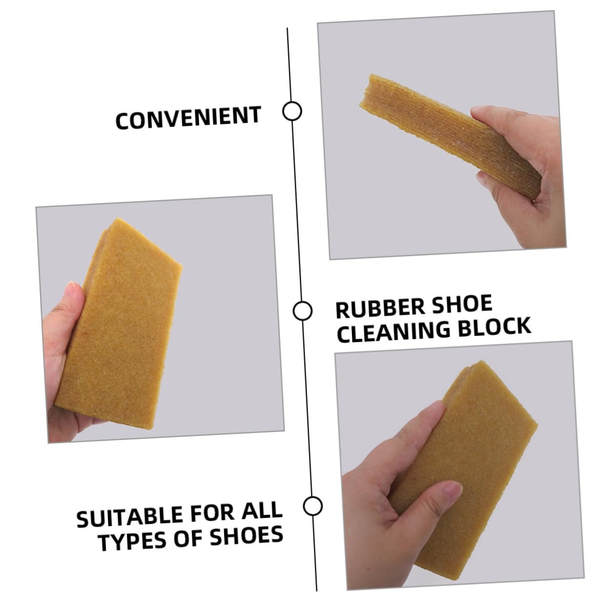 4 Piezas Película Cruda Limpiador De Cuero Borrador Zapatos Quitamanchas Limpiadores De Papel De Lija Limpiador De Papel De Lija Desgomado Accesorios Caucho Natural
