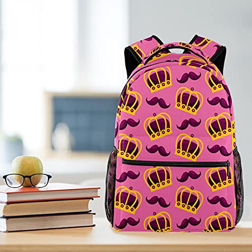 Sac à dos d'école à pois style décontracté avec grand compartiment - 6