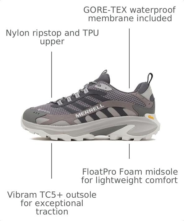 Image of Merrell Moab Speed 2 GTX Asphalt 13 M