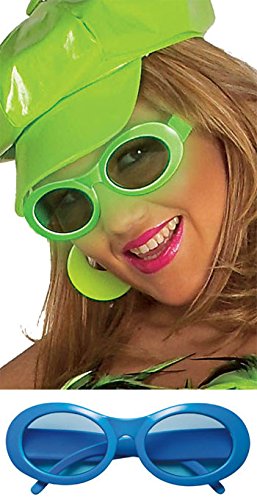 Preisvergleich Produktbild Stilvolle Neon-Brille Accessoire für Fasching blau