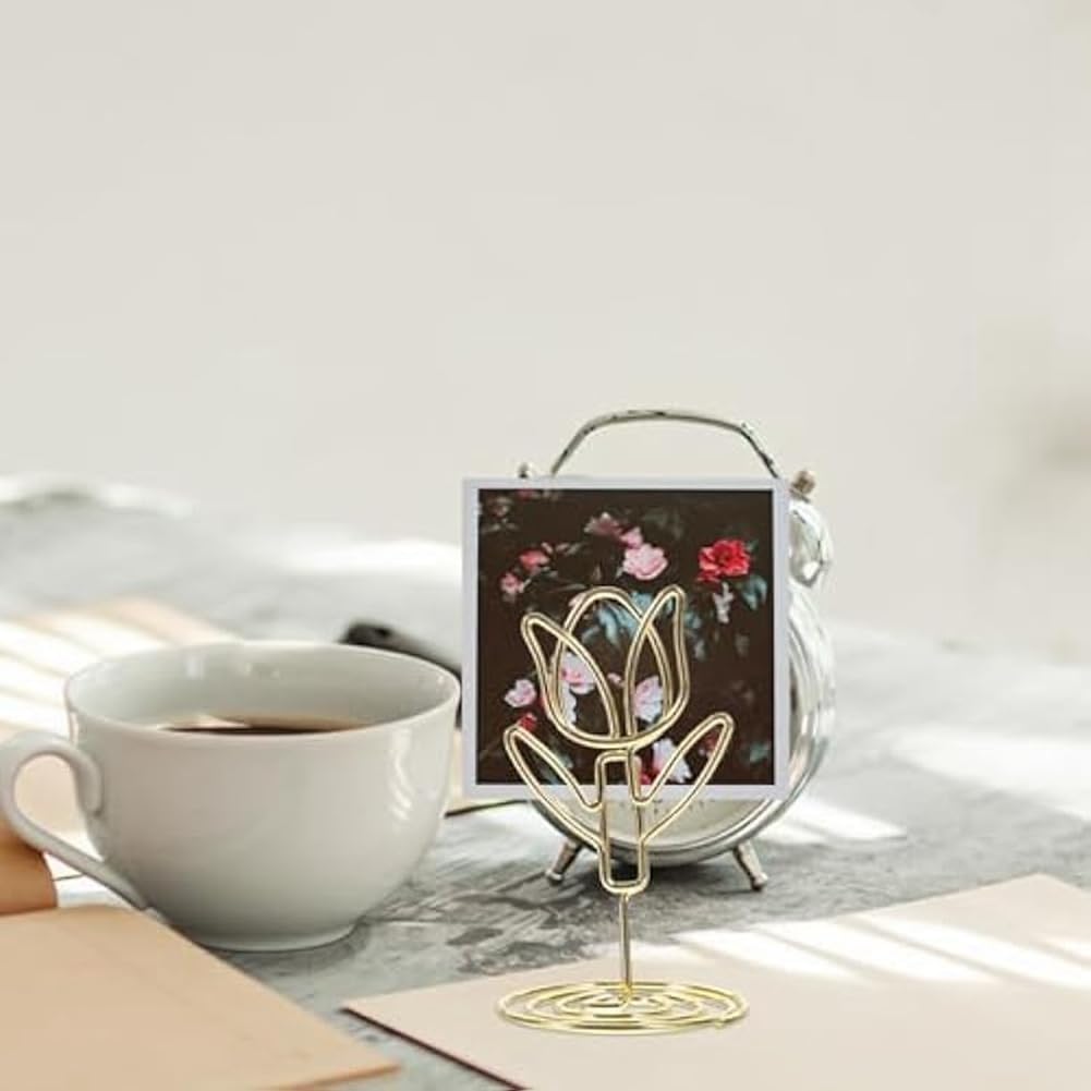 Segnaposto Tulipano In Oro Rosa - Set 20 Pezzi Per Matrimoni E Feste - Foto 10