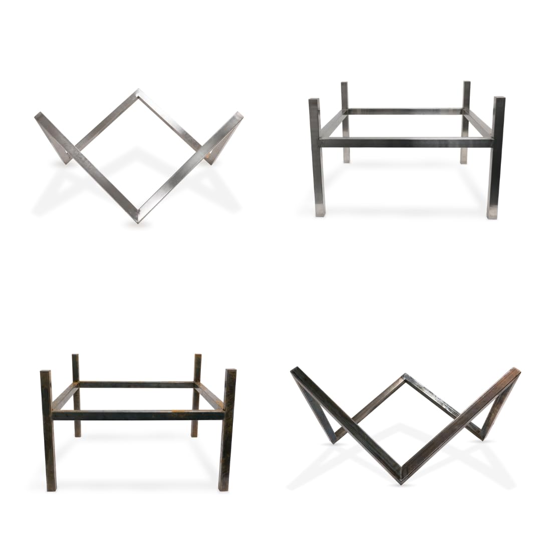 Carbon Feet Type 2 Ø100 - Ständer für Feuerschale - Elegantes Design - 77x77x50 cm