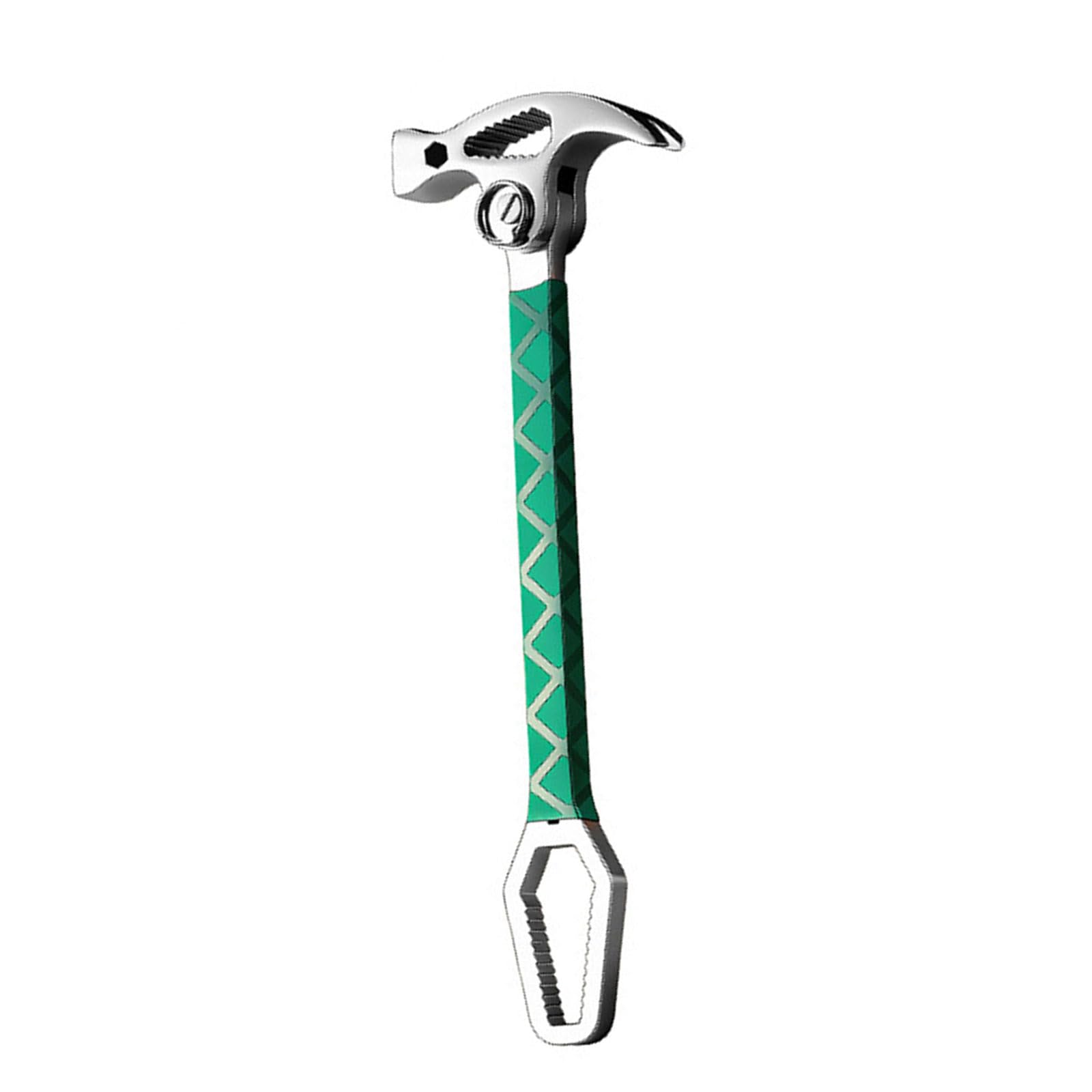 RGYBAO Industrial Strength Multiple Task Hammer Wrench Tool for Nut Fastening and Woodworking Operations Heavy Load Bearing Heavy Duty Antislip Hammer Tool
