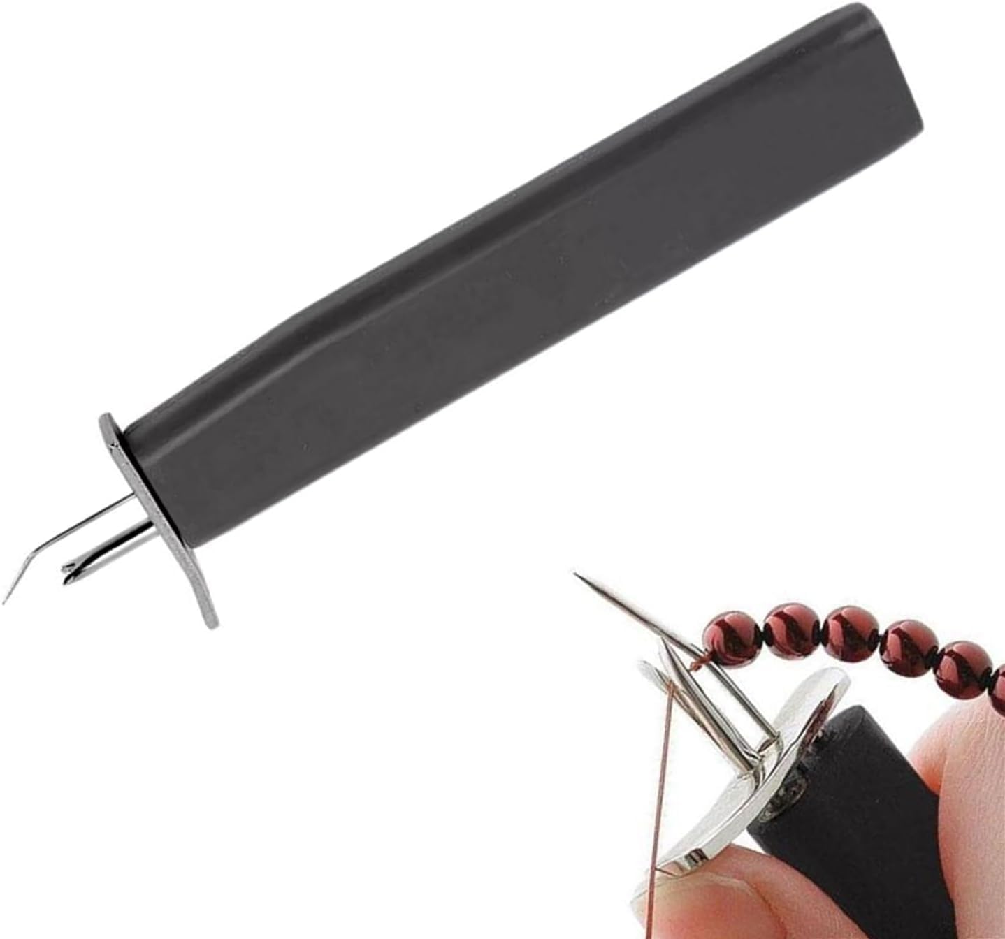 Black Bead Knotting Tool Create Secure Knots Pearl Jewelry Making Tool DIY Jewelry Pearl Stringing Beading Tools Knotters Tool for Necklace Bracelet Jewelry Making