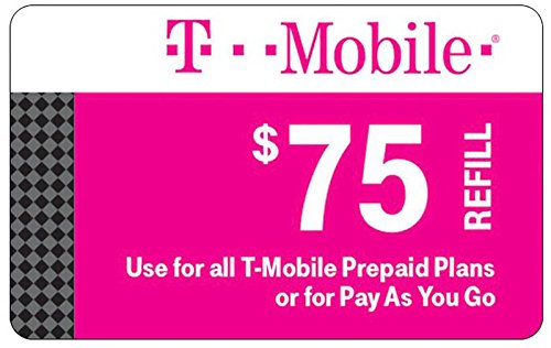 T-mobile $75 Prepaid Refill Card for all T-Mobile Prepaid Plans or Pay As You Go No Annual Contract (email Delivery immediately)