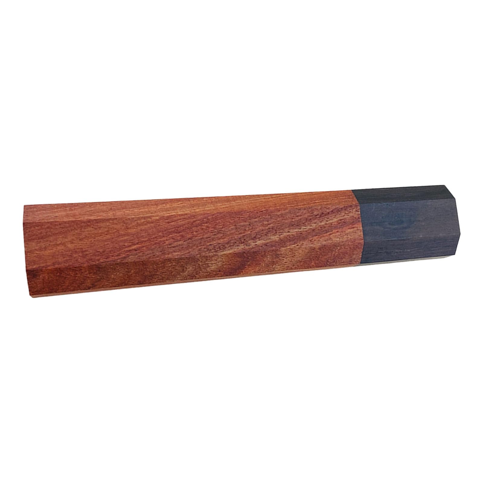 Kalttoy Brown Japanese Styles Octagonal Sashimi Cutter Handle Replacement Using Sturdy Exotic Hardwood For Nonslip Grip Sashimi Cutter Handle Replacement