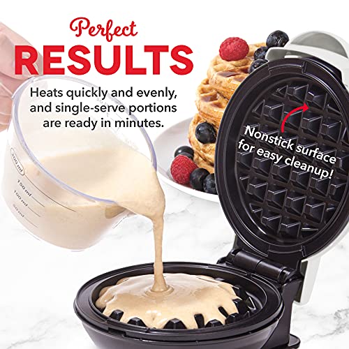 image for DASH DMW100RP Mini Maker for Individual Waffles, Hash Browns, Keto Cha