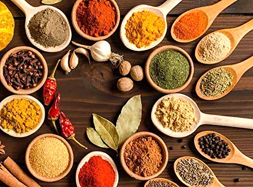 Miniatura 2 de Set aromatizante imprescindible para la cocina (18 unidades (2 unidades cada uno albahaca, pescado, kari, kebab, alitas de pollo, caucásica,