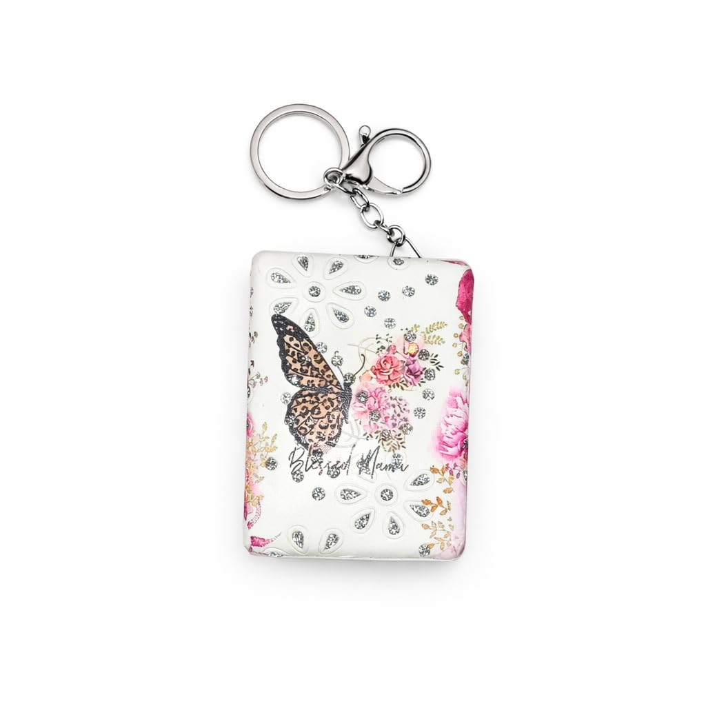 Premium Metal Pocket Mirror with Butterfly Floral Design | Compact Portable Makeup Mirror for Women, Purse & Travel Use - Pack of 1-image-48
