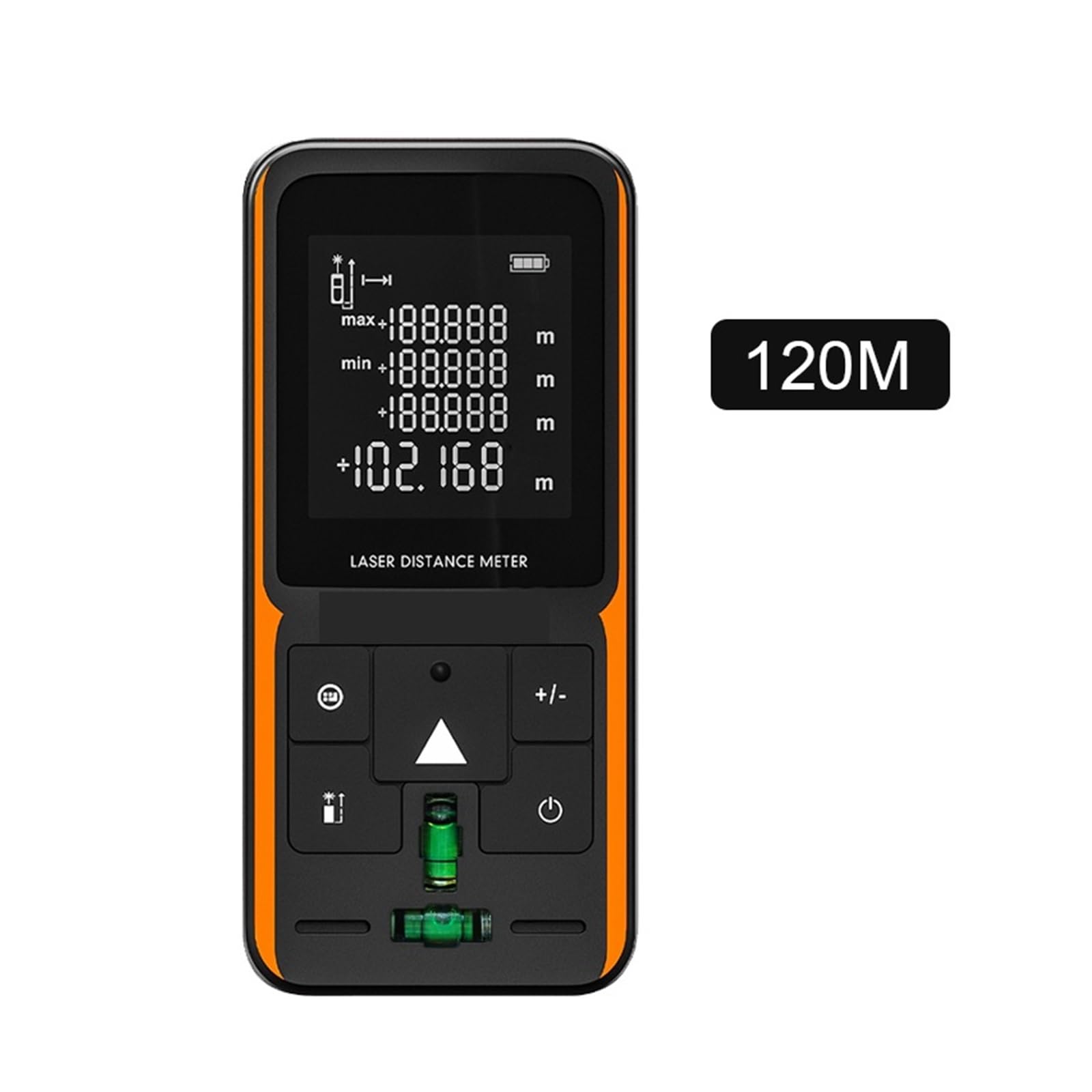 Telémetro láser de 40M, medidor de Distancia láser Digital, telémetro láser Alimentado por batería, medidor de Distancia de Cinta Alta precisión(Bubbles,50m)