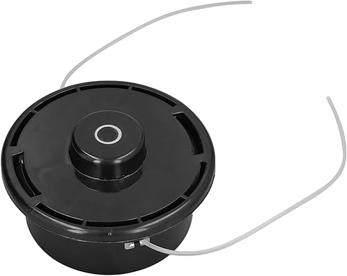 plplaaoo Cabezal de recortadora compatible con desbrozadora de hilo M10, accesorios de nailon negro para cortadora de cuerdas/desbrozadora, cabezal