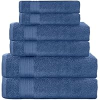 6-Pack CooBo 500 GSM Ring Spun Cotton Highly Absorbent Towel Set