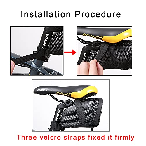Bicycle Seat Bag Water Proof,Bike Pack Under Seat,Wedge