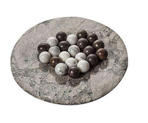 Yuchengstone - Set di 10 sfere di marmo (in colori misti), palle in marmo, bianco o marrone, elegante accessorio d'arredo, sfere di marmo decorative, sfere in pietra naturale, misura Ø: 2,8 cm, peso a pezzo: circa 40 g