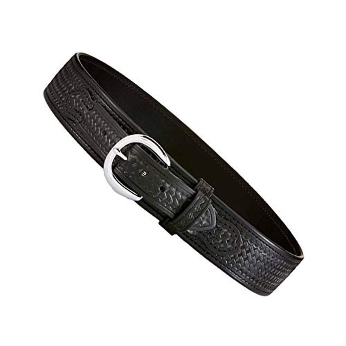 Aker Leather Products Basketweave, Black, 40