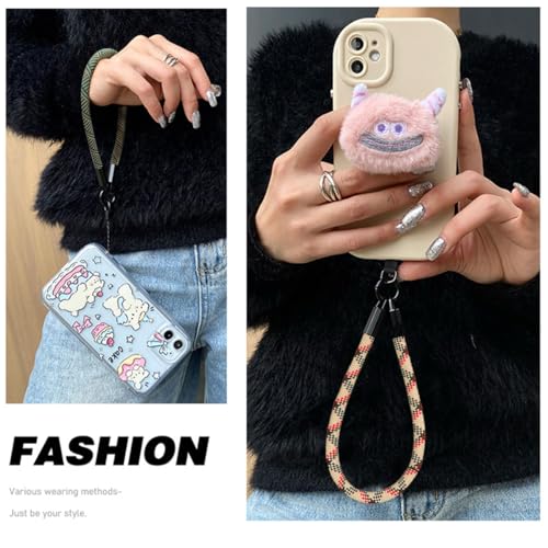 Boho Macrame Phone Wrist Strap, Cell Phone Lanyard with Tether Tab, Purple - Photo 25 sur 85