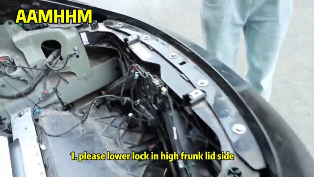 Image of AAMHHM for Tesla Frunk Soft Closing Automatic Latch - Model 3 Front Trunk Auto Close, Highland Frunk Lid Hood Lock Actuator, Frunk Electric Suction Switch 2021-2025(Tesla Model 3 Soft Frunk Close)