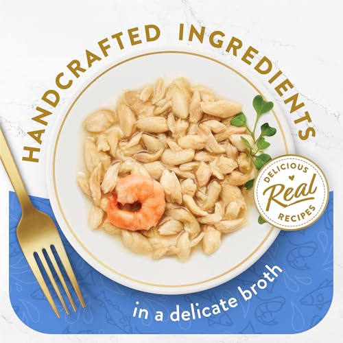 Fancy Feast Purina Lickable Appetizers Grain Free Wet Cat Food Topper Ocean Fish Appetizer with a Shrimp Cat Food Topper - 1.1 oz. Trays,(Pack of 20) - image 2