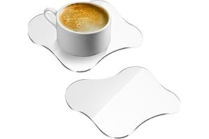 Clear Acrylic Cloud Shape Coaster for Office Decor