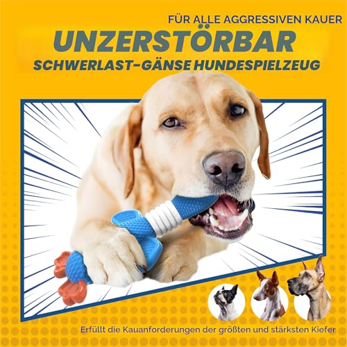 Vitscan verbesserte Nylon-Gänsehundespielzeuge für Aggressive Kauer, robuste Hundespielzeuge für große Hunde mittlerer Rasse, robuste Hundekauspielzeuge zum Zahnen。