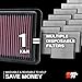 K&N High-Flow Original Lifetime Engine Air Filter: Increase Power: Premium, Washable: Compatible with 2024-2026 FORD: (See Product Descriptions for Select Models), 33-5146