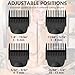 4 Pack Guards for Manscaped Lawn Mower 4.0 - Adjustable Lawnmower 4.0 Trimmer Guards with Organizer, Waterproof Guide Comb Replacement for Manscaped 4.0 Attachments, Cutting Lengths from 1/8