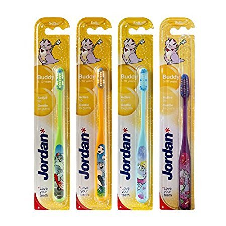 Jordan Buddy Soft 5-10 Yrs Toothbrush Pack Of 4 (Color May Vary) (B01N9H61C3) Amazon Price History, Amazon Price Tracker