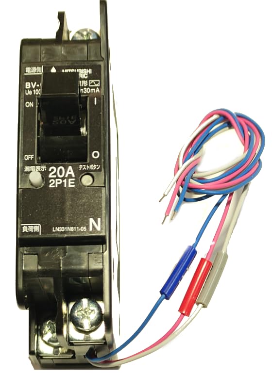 Amazon.co.jp: 三菱電機 BV-C1 20A 100V 30MA NN漏電遮断器 (分電盤用