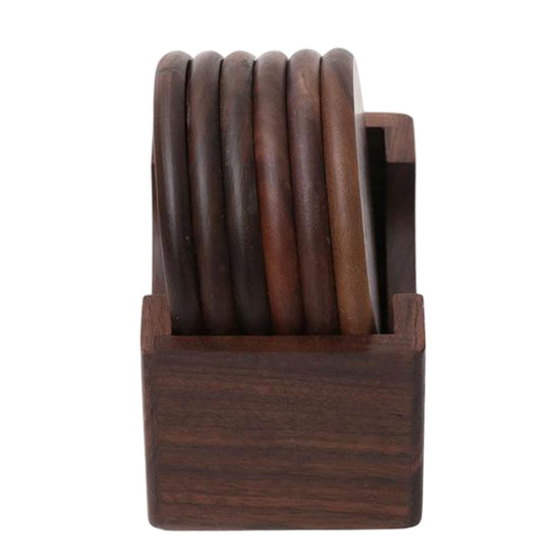Sous-verres en bois de noyer de qualité premium pour table élégante