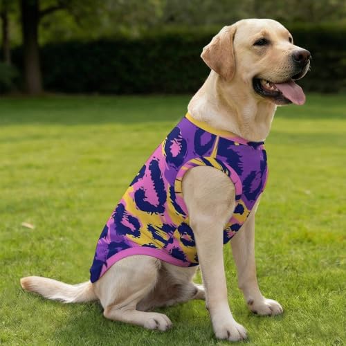 Dog Vest Summer Breathable Mesh Dog Shirt for Big Dogs | Cute Animal Print,Summer Cool Comfy Soft Loose Vest for Dogs - Image 5