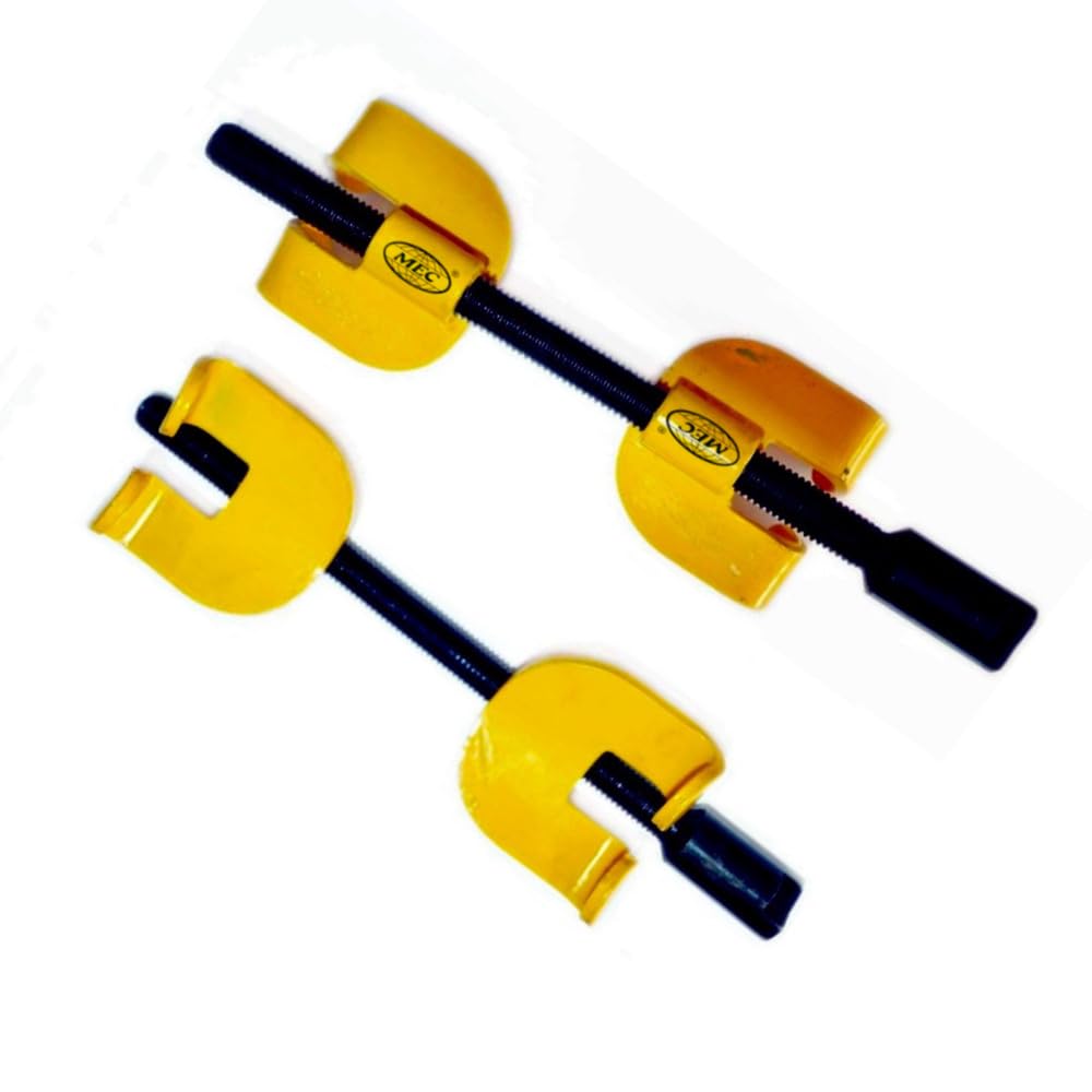 MEC® 12" 300mm Coil Spring Compressor Tool, Heavy Duty Auto Suspension Compression Remover Installer Metal Tool Set of 2Pcs Drop Forged Steel