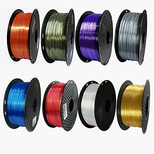 NO LOGO WSF-3D Prints, 1pc Silk Pla 3D Printer Filament 1.75mm Pen 3D Service 0,5 kg Impression Silky Gold Filament Rich Luster Matériau métallique Métal (Couleur : Bronze)