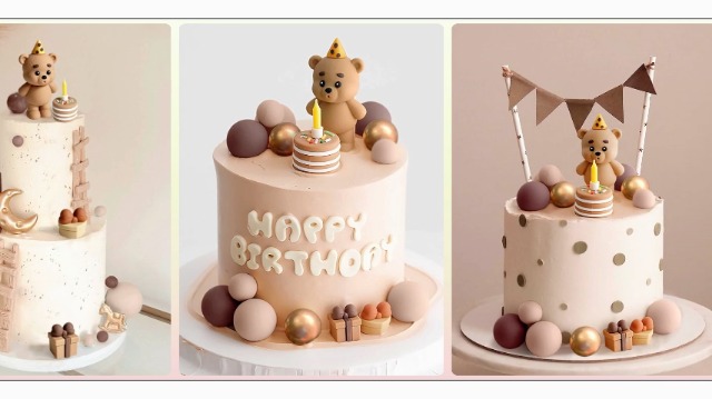 LaVenty Boho, bruin, regenboog, taartdecoratie, naakte ballen