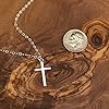 EFYTAL-Small-Cross-Necklace-for-Women-and-Girls-Christian-Gifts-for-Easter-First-Communion-Confirmation-Baptism-Sterling-Silver-Dainty-Tiny-Pendant-Jewelry-Religious-Gift-for-Catholic-Birthday EFYTAL Small Cross Necklace for Women and Girls, Confirmation Gifts for Teenage Girl, First Communion Baptism Gifts for Girl, Sterling Silver Dainty Necklaces, Religious Gift for Catholic Birthday