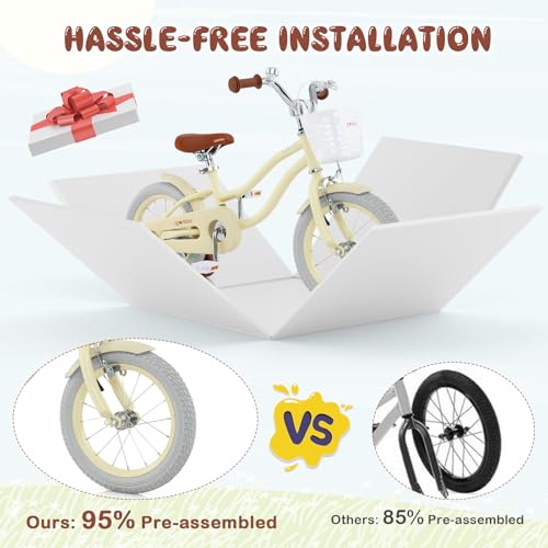 Image of BABY JOY Kids Bike, 12 14 16 18 20 Inch Boys Girls Bike w /Removable Basket