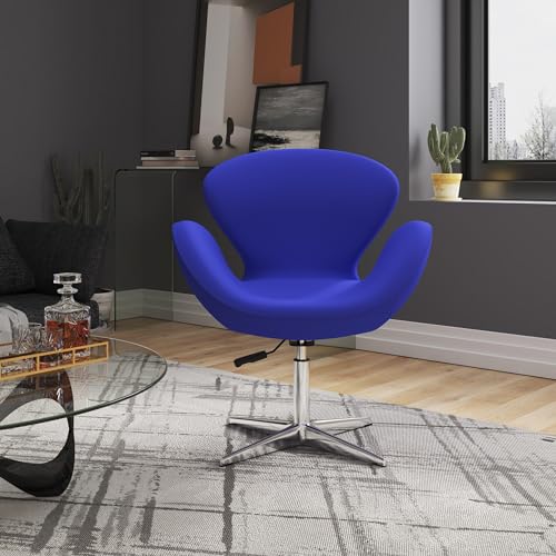 Sillón Giratorio Ajustable Azul miniatura 4