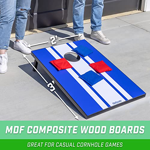 Image of GoSports Portable Cornhole Sets- Includes 2 Boards, 8 Bean Bags, Carry Case