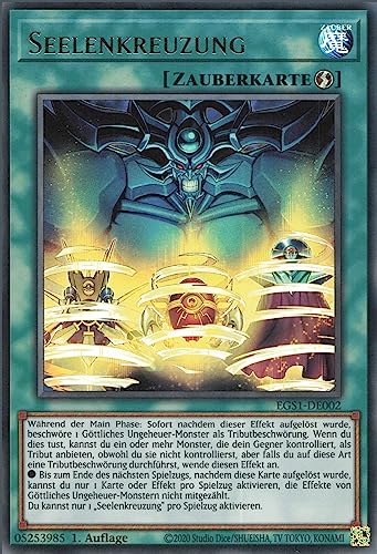 Seelenkreuzung EGO1-DE002 Ultra Rare Deutsch Boosterfrisch 1. Auflage - Egyptian God Deck: Obelisk The Tormentor - mit ReCollectibles-Versandschutz - für Yu-Gi-Oh!