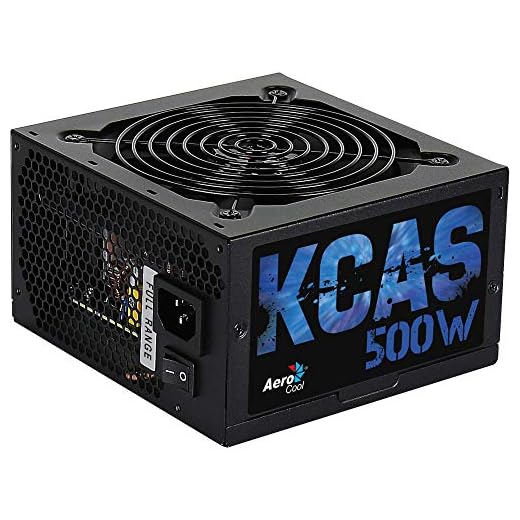 Fonte, Aerocool, 80 Plus Bronze, KCAS-500W, EN53367, 500W