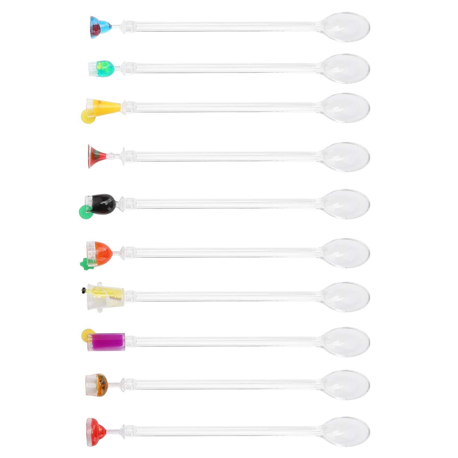 Drink Stirrers, Cute Resistant Stirring Spoon for Restaurants, Bars, Cafes (small mixing spoon)