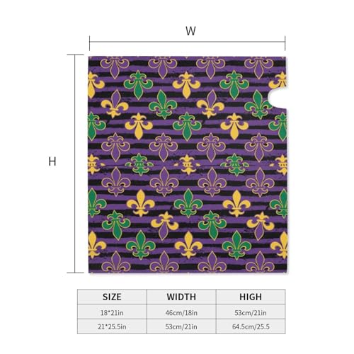 Image of Dujiea Mardi Gras Mailbox Wrap, Waterproof Magnetic Post Box Cover, Standard Size 21 inch(L) x 18 inch(W), Garden Yard Outside Farmhouse Home Decor