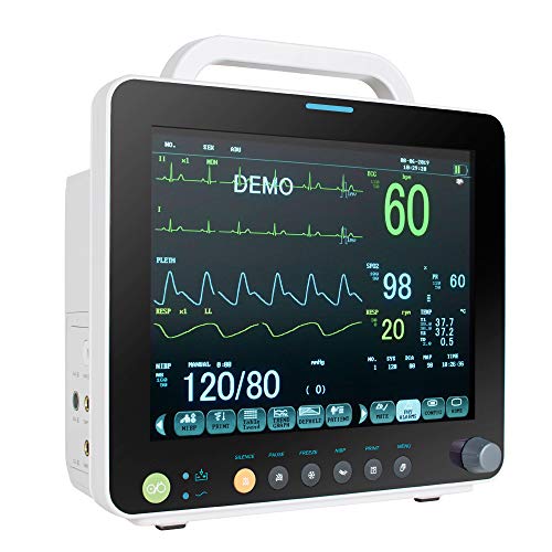 DENSHINE 12 Inch Portable Multi-Parameter V-ital S-IGN P-atient M-onitor Machine - Shipping from USA