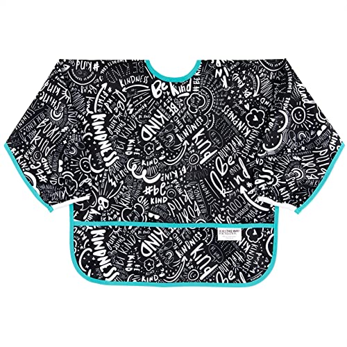 Image of Bumkins Ruffle Apron Bib and 2-pack Sandwich Bags, Waterproof Fabric