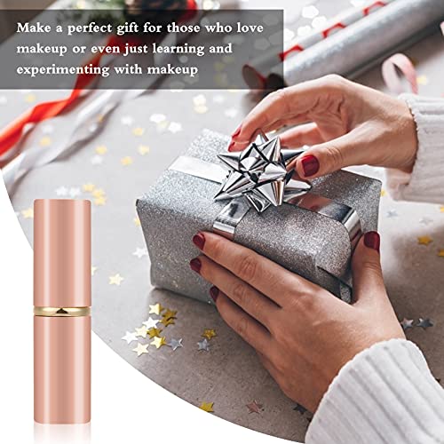 Image of Falliny Retractable Kabuki Makeup Brush, Travel Face Blush Brush, Portable Powder Brush with Cover for Blush, Bronzer, Buffing, Flawless Powder Cosmetics