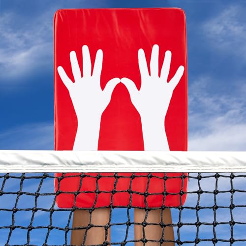 Almohadilla de bloqueo de voleibol roja rectangular para entrenamiento 6